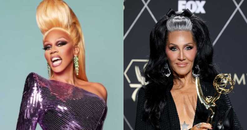 Drag Race Down Under host RuPaul (left) and Michelle Visage (right)