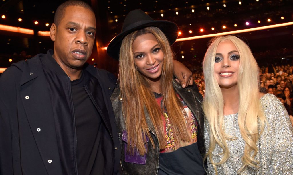 Jay-Z, Beyoncé and Lady Gaga.