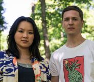 Jamie (Oscar Kennedy) and Vivian (Thaddea Graham) in Wreck season two. (BBC)