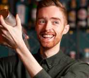Callum Raymond Young making cocktails