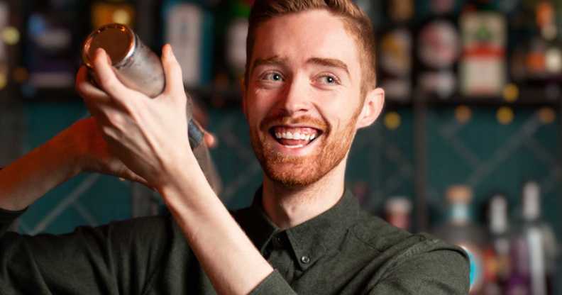 Callum Raymond Young making cocktails
