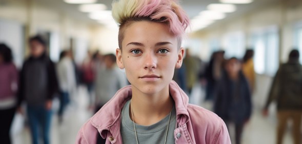 An AI-generated picture of a child published in the Cass report on trans youth healthcare