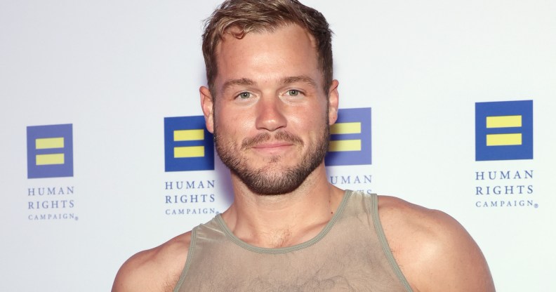 Gay star of The Masked Singer and The Bachelor, Colton Under, in a translucent vest