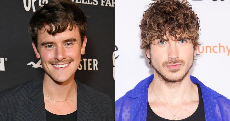 An image showing two separate photos of Connor Franta and Joey Graceffa side by side.