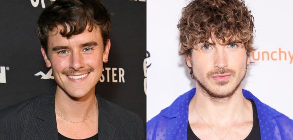 An image showing two separate photos of Connor Franta and Joey Graceffa side by side.