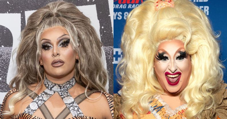 RuPaul's Drag Race stars Jan (left) and Sherry Pie (right).