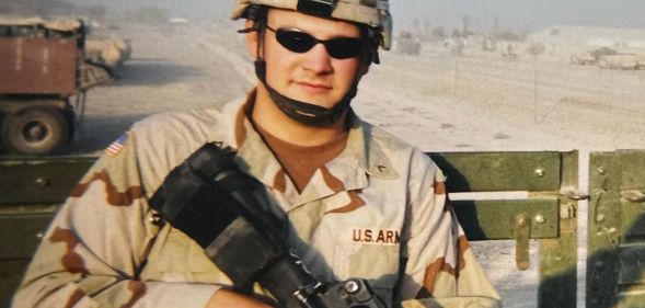 Eric Childs photographed during his time in Iraq.