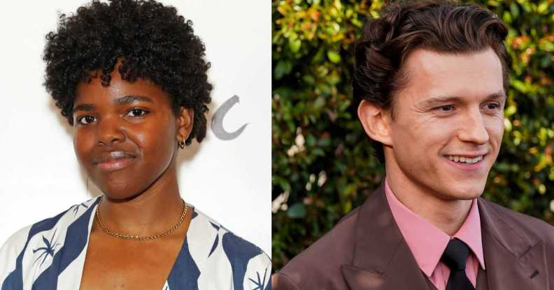 Romeo and Juliet stars Tom Holland and Francesca Amewudah-Rivers.