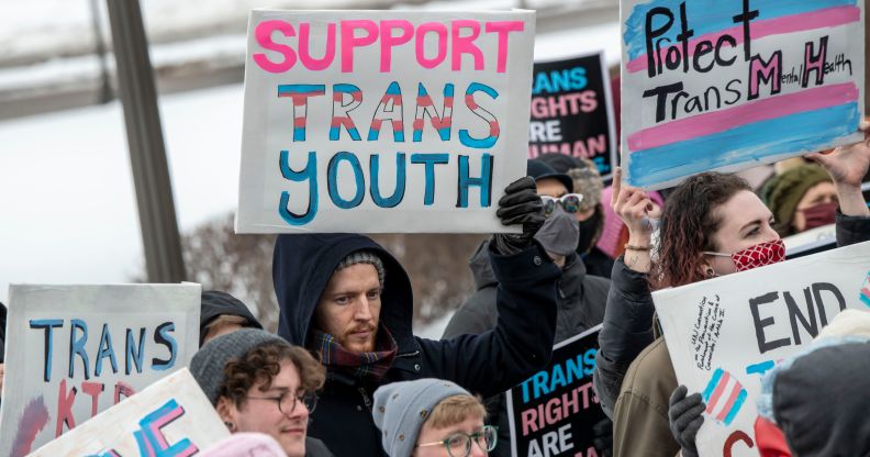 The anti-trans bill is able to be enforced. (Getty)