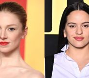 Hunter Schafer (left) and Rosalia (right)