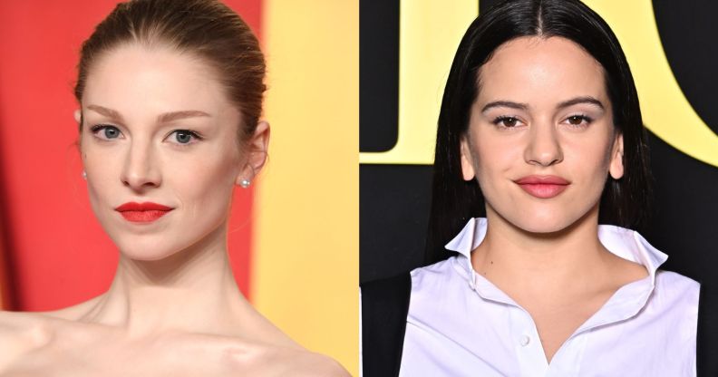 Hunter Schafer (left) and Rosalia (right)