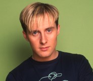 Portrait of British Pop singer and dancer Ian H Watkins, of the group Steps, late 1990s. (Photo by Tim Roney/Getty Images)