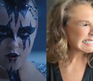 JoJo Siwa (left) in the music video for 'Karma' and Dance Moms star Abby Lee Miller