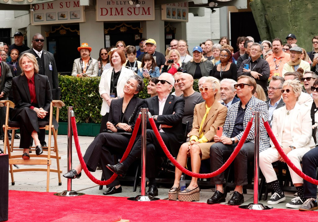 Jodie Foster's Walk of Fame ceremony.