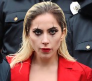 NEW YORK, NY - MARCH 25: Lady Gaga is seen as Harley Quinn on the set of 'Joker: Folie a Deux' on on March 25, 2023 in New York, New York. (Photo by MEGA/GC Images)