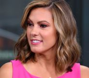 Lisa Boothe on the set of the Fox News chat show Fox & Friends.