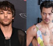 Louis Tomlinson (left) and Harry Styles (right) have been subjected to rumours of a relationship known as 'Larry' for years