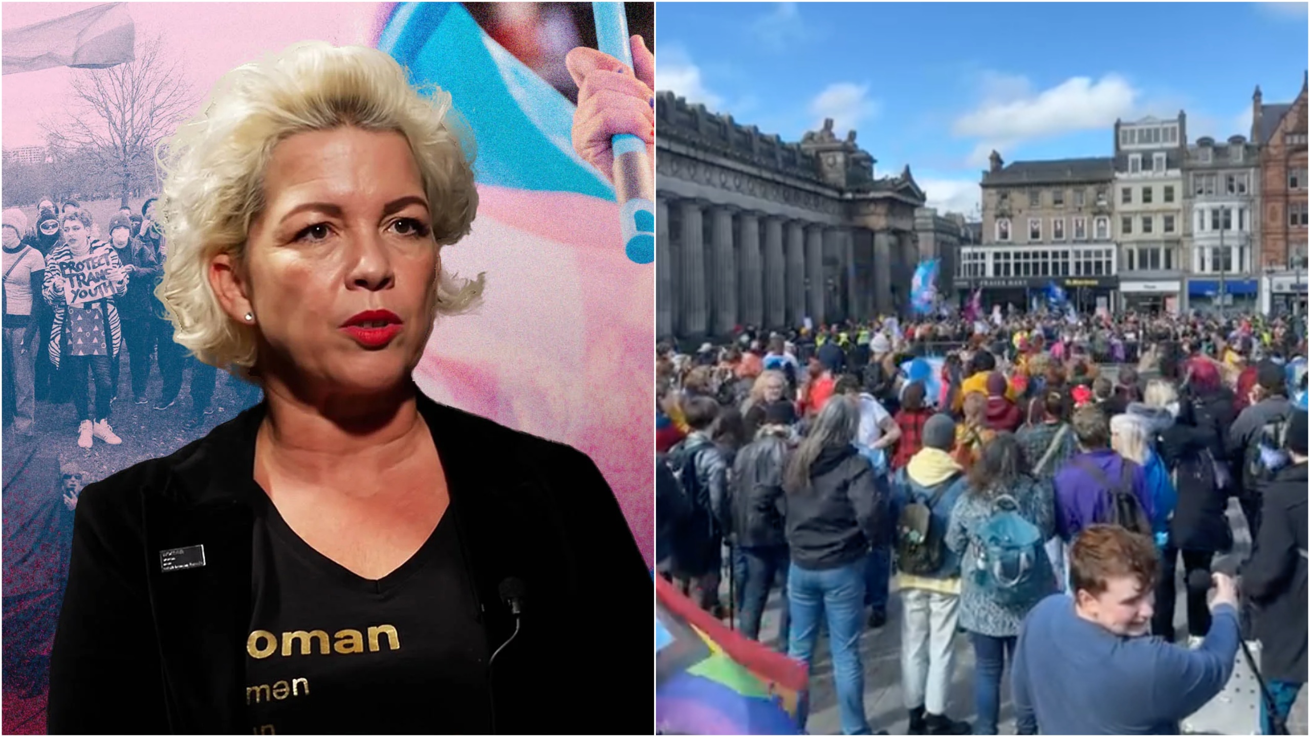 Posie Parker rally 'drowned out' by trans rights groups in Edinburgh - Vimarsana News