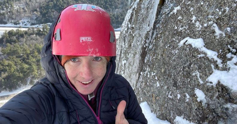 Image of trans forest ranger and climber Robbi Mecus