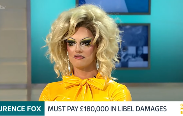 Image shows Drag Race queen Crystal on Good Morning Britain