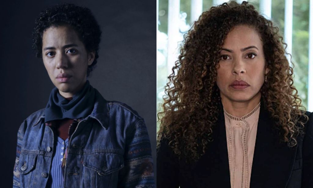 Yellowjackets' Taissa Turner, played by Jasmin Savoy Brown in the past, and Tawny Cypress in the present
