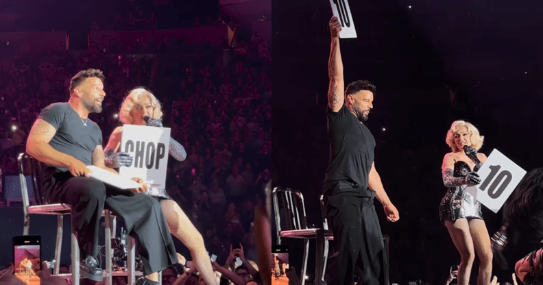 Ricky Martin was a guest-judge at Madonna's Miami concert. (Getty)