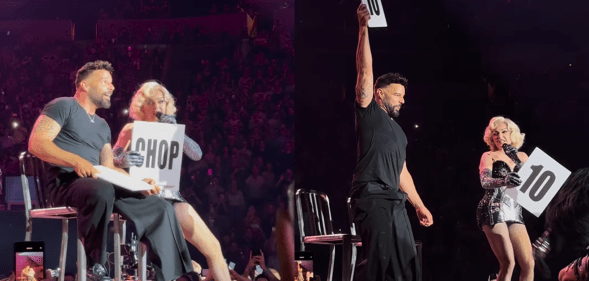 Ricky Martin was a guest-judge at Madonna's Miami concert. (Getty)