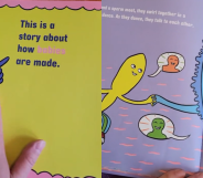 The book discusses where babies come from in an age-appropriate, gender-neutral way. (TikTok/@markusbones/What Makes A Baby)