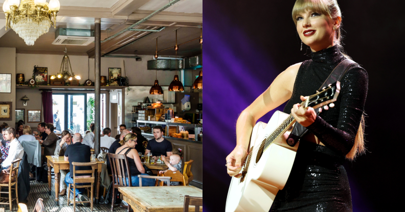 The London pub fell victim to Swift-mania. (Getty)