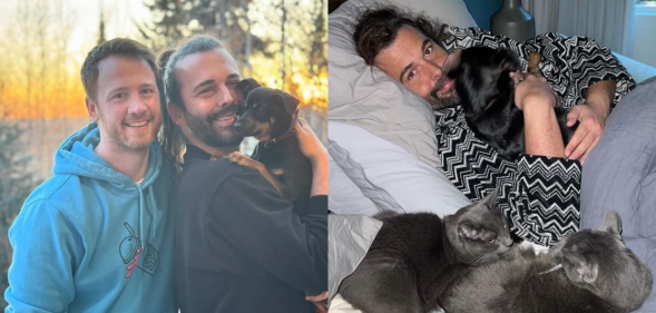 The star is parent to three dogs and five cats. (@jvn/Instagram)