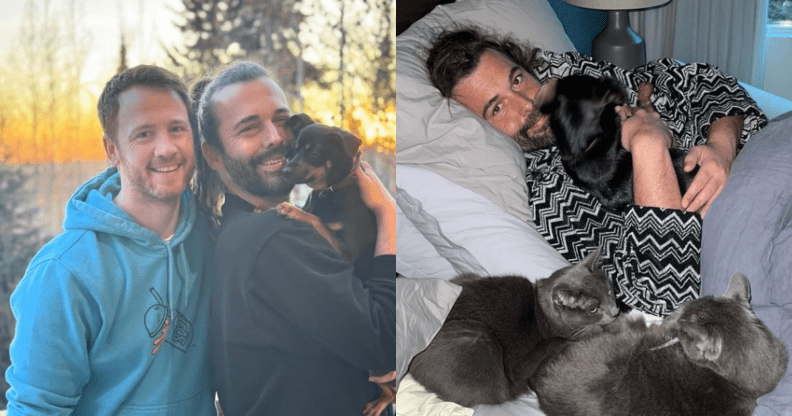 The star is parent to three dogs and five cats. (@jvn/Instagram)