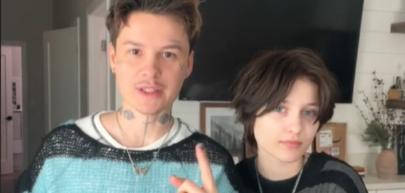 The TikToker has revealed that his child has been subjected to transphobia. (@jessesulli/TikTok)