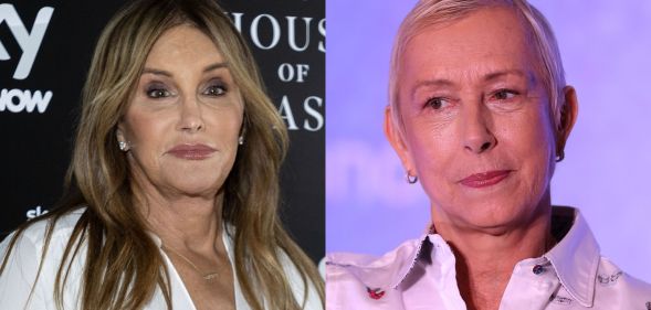 side by side images of Caitlyn Jenner and Martina Navratilova