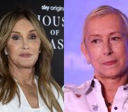 side by side images of Caitlyn Jenner and Martina Navratilova