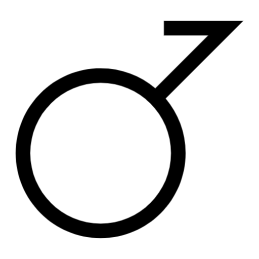 The demiboy symbol: the mars symbol with half of the arrow removed.