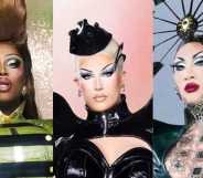 RuPaul's Drag Race season 16 finalists Sapphira Cristál, Plane Jane and Nymphia