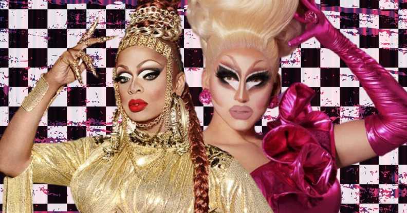 RuPaul's Drag Race season 7 and All Stars 3 stars Kennedy Davenport (left) and Trixie Mattel (right)