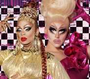 RuPaul's Drag Race season 7 and All Stars 3 stars Kennedy Davenport (left) and Trixie Mattel (right)