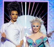 RuPaul's Drag Race UK vs The World winners Tia Kofi and Blu Hydrangea.