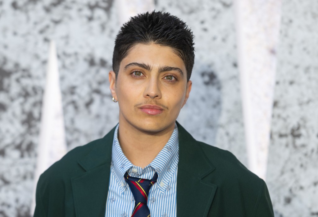 LONDON, ENGLAND - APRIL 15: Xelia Mendes-Jones attends the "Havoc" World Premiere at the BFI IMAX Waterloo on April 15, 2025 in London, England. (Photo by Samir Hussein/WireImage)