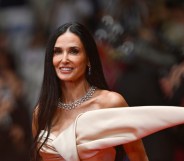 Demi Moore on The Substance red carpet.