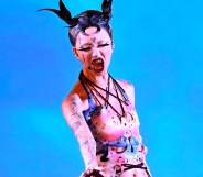 The non-binary singer raised awareness for trans rights. (Getty)