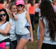 Members of Wyoming University sorority Kappa Kappa Gamma sorority.