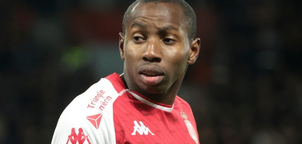 PARIS, FRANCE - NOVEMBER 24: Mohamed Camara of Monaco looks on during the Ligue 1 Uber Eats match between Paris Saint-Germain (PSG) and AS Monaco (ASM) at Parc des Princes stadium on November 24, 2023 in Paris, France. (Photo by Jean Catuffe/Getty Images)
