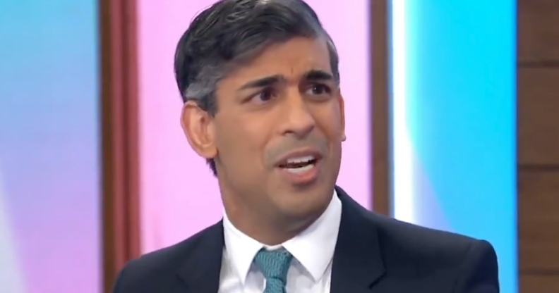 UK prime minister Rishi Sunak on Loose Women