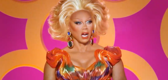 RuPaul reacts to a runway look on RuPaul's Drag Race All Stars 9