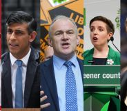Composite image of some of the UK's party leaders, including: Keir Starmer of Labour, Rishi Sunak of the Conservatives, Ed Davey of the Lib Dems, Carla Denyer of Greens, and Richard Tice of Reform UK