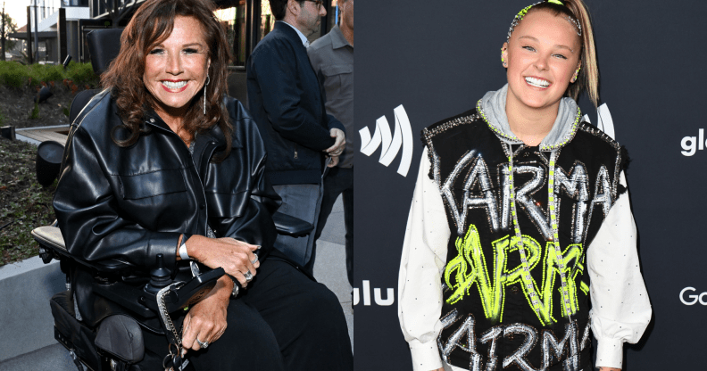 Abby Lee Miller (left) is back, with the help of JoJo Siwa's (right) studio space. (Getty)