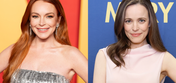 Lohan (left) and McAdams (right) are open to reuniting for a sequel. (Getty)