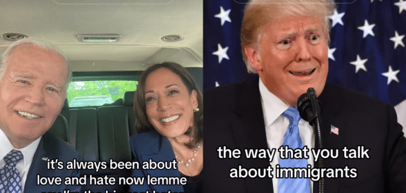 Biden-Harris' social media team seemed to take aim at Trump. (@bidenhq/TikTok)
